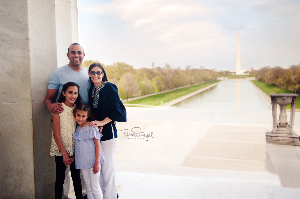 Charlotte Family Photographer DC Travel Lincoln Memorial