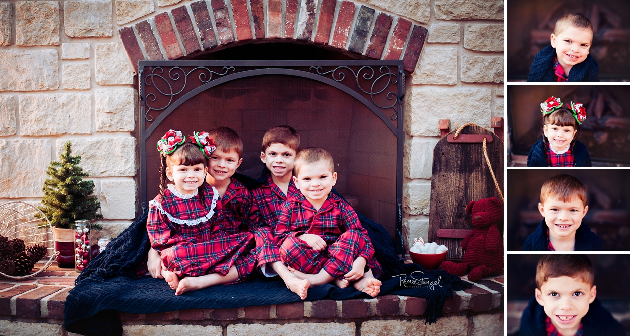 RENEE STENGEL Photography | Charlotte Portrait and Underwater Photographer | Fireside Pajama Holiday Sessions with Cookies and Milk