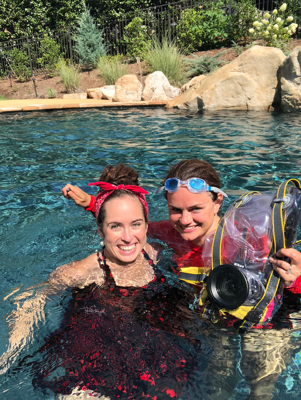 Renee Stengel Photography Underwater Behind the Scenes with Roller Girl