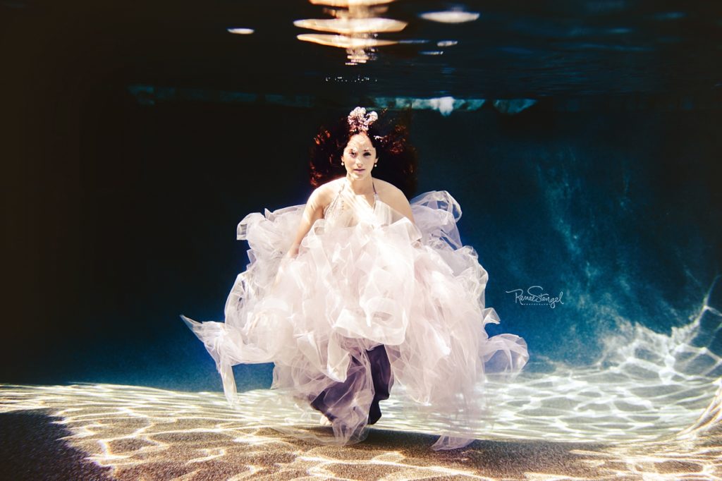Charlotte Underwater Senior in Lavender Tulle Dress from RCB Fashion