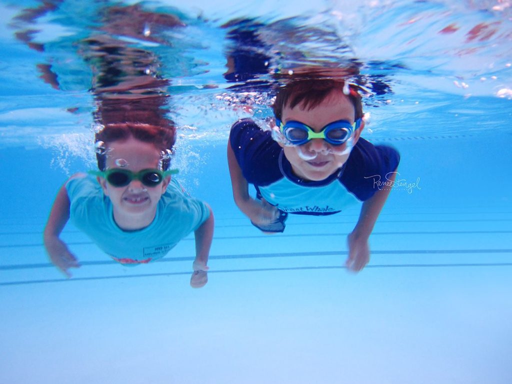 How I Got Started In UnderwaterPhotography jpg files from a Cannon Elph Power Shot of Two Young Boys Swimming Underwater