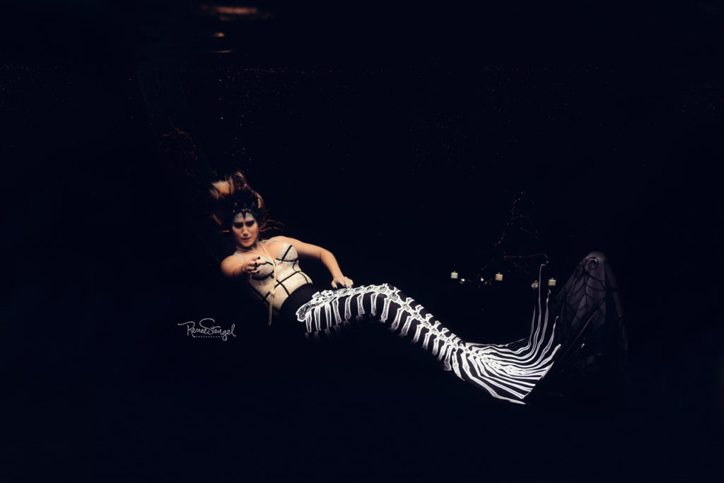Finfolk Halloween Skeleton Mermaid