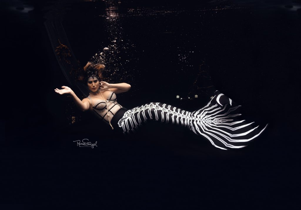 Finfolk Halloween Skeleton Mermaid