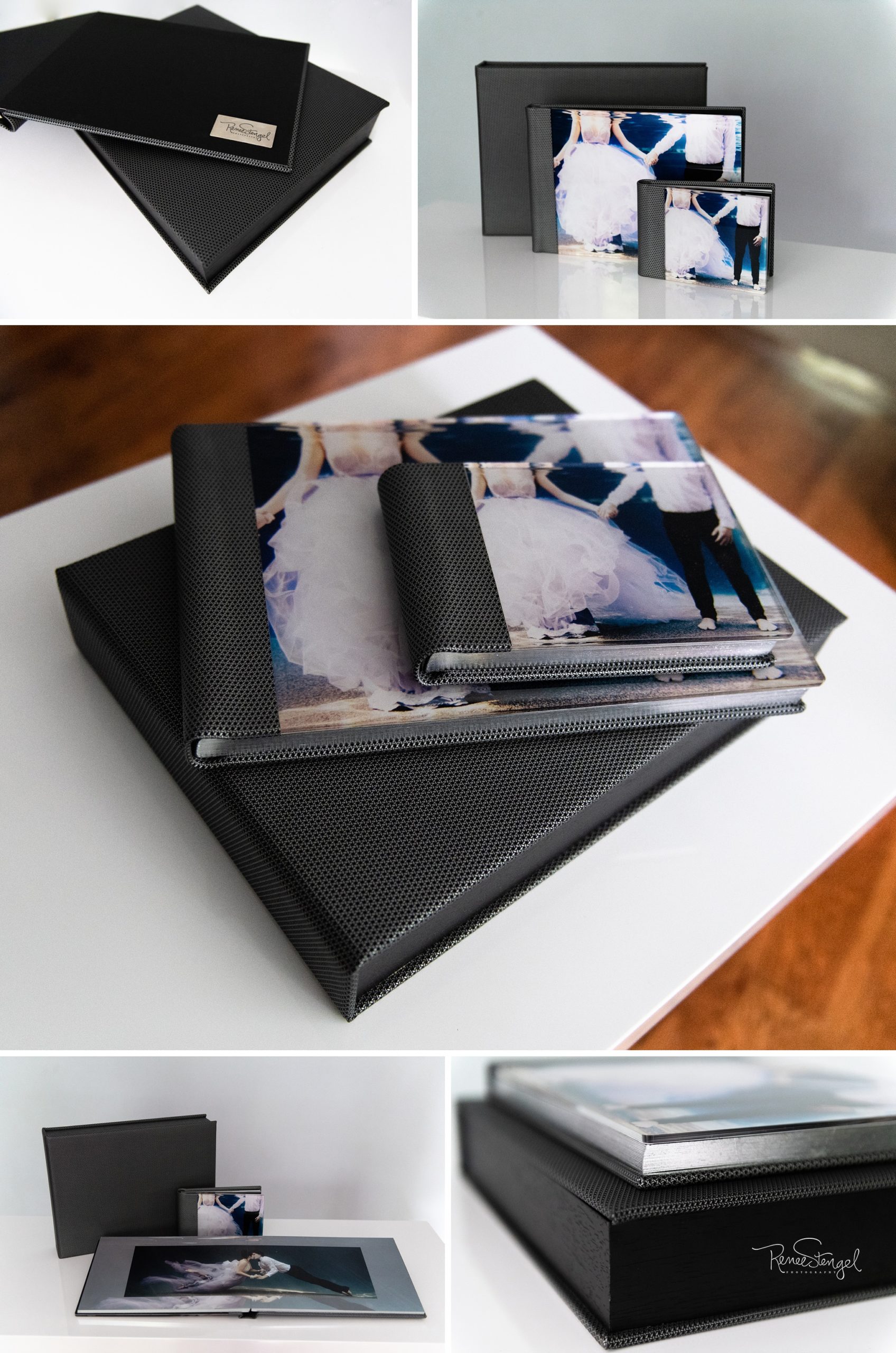 Signature Acrylic Album with matching parent album and leather Album Box